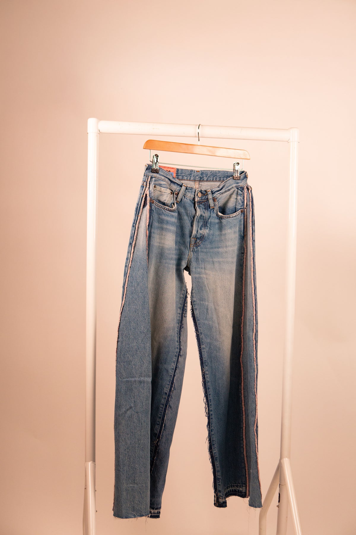 Wide Leg Reworked Denim Jeans